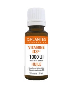 Vitamine D3++ 1000 UI Huile, 20 ml